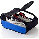 Outdoor Golf Shoes Bags Travel Shoes Bags Zippered Sport Shoes Bag (Blue)