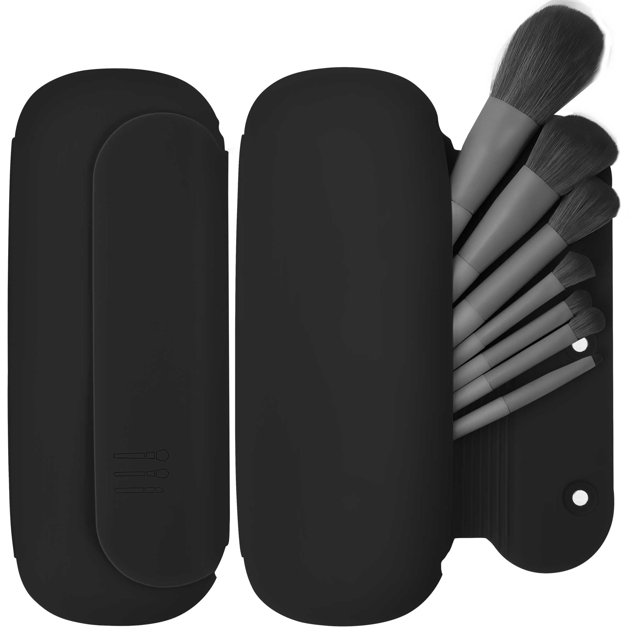 BAGCRAZY Travel Makeup Brush Holder, Silicon