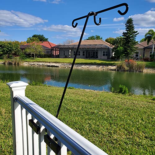 Hold It Mate Triple Hook Bird Feeder Pole Mounting Rail with Hardware