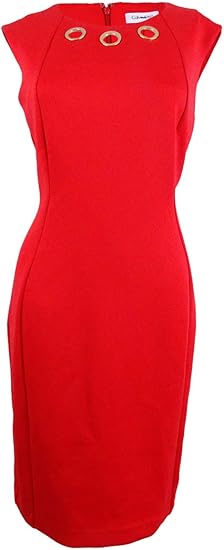 calvin klein red dress