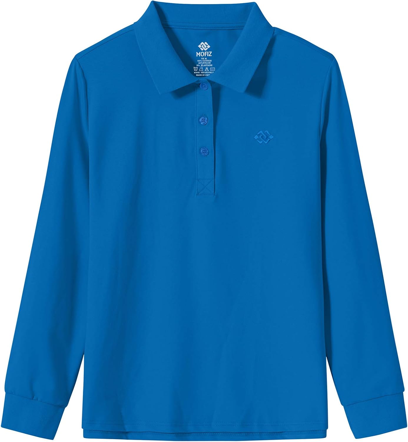 AjezMax Womens Golf Shirts Long Sleeve Polo Shirt Sport Basic Quick Dry Shirt: Clothing