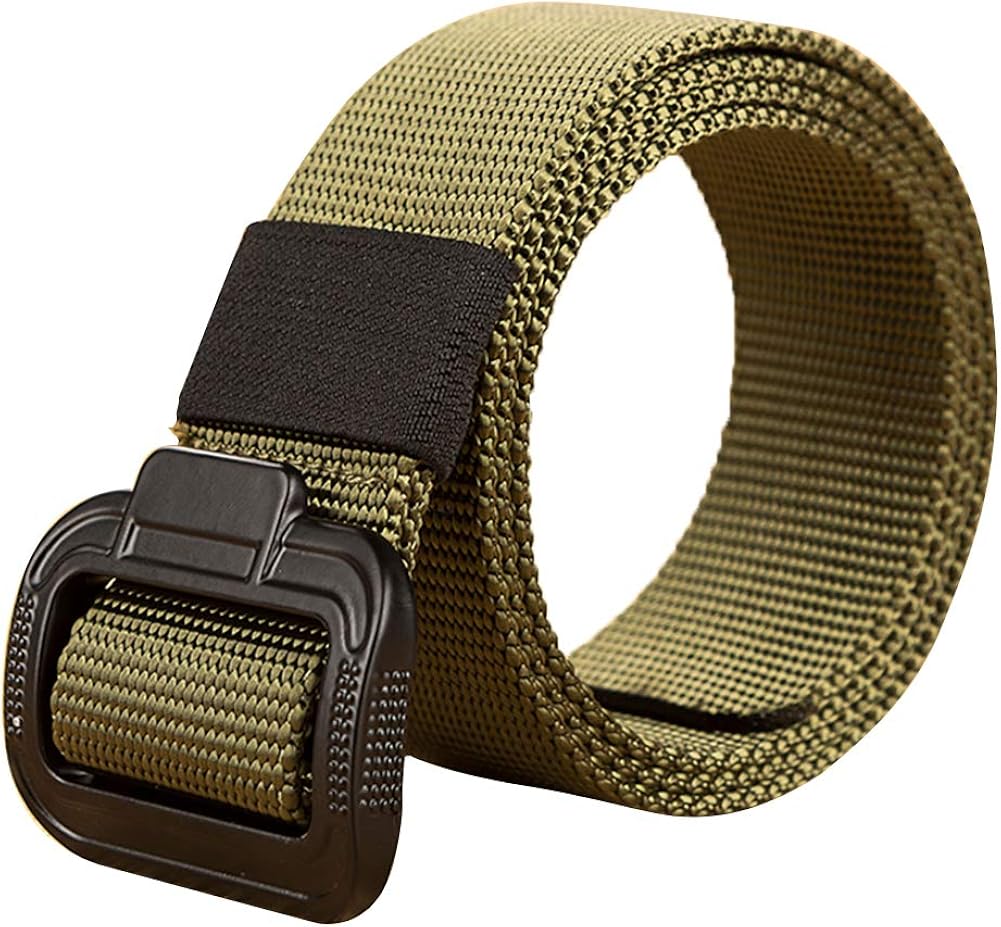 Amorar Tactical Belt, Men's Nylon Fabric Belt, Breathable Outdoor