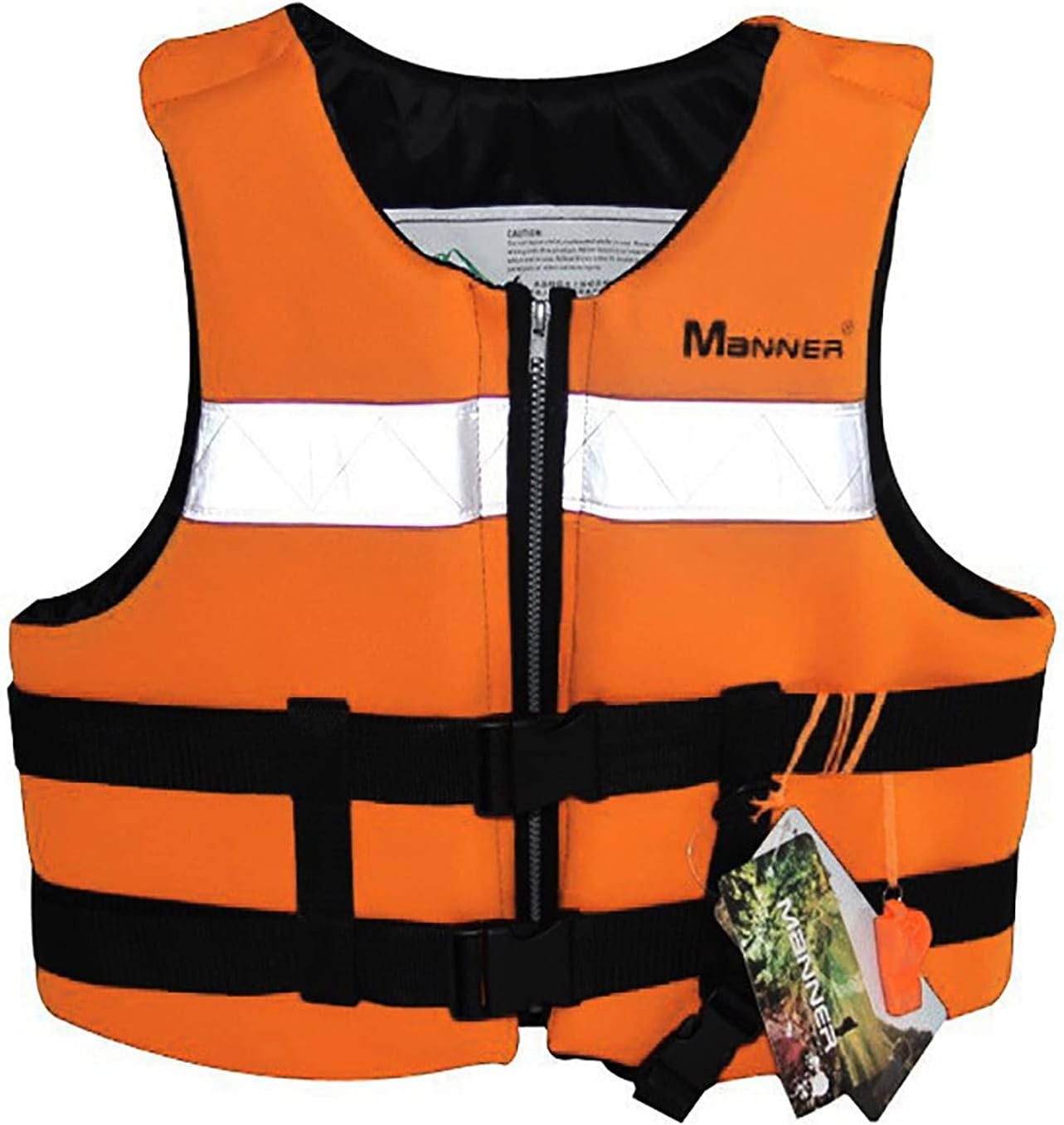 Adults Life Vest High Buoyancy With Reflective Strip And Whistle Life
