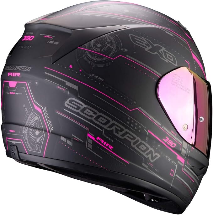 CASCO SCORPION EXO-390 BEAT BLACK-NEON RED XS Abbigliamento protettivo  Caschi berjaya.edu.my