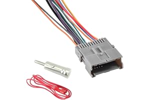 3 PCS Car Radio Wiring Harness Connector Adapter, Plastic Metal Stereo Wiring Harness Antenna Adapter Docking Connector, Comp