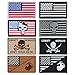YUEAON 8pcs american flag velcro patches morale tactical embroidered military patch-usmc-marine corps-funny-ir-infidel-police