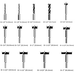 Forstner Bit Set, Wood Drilling, w/Carbide Tipped