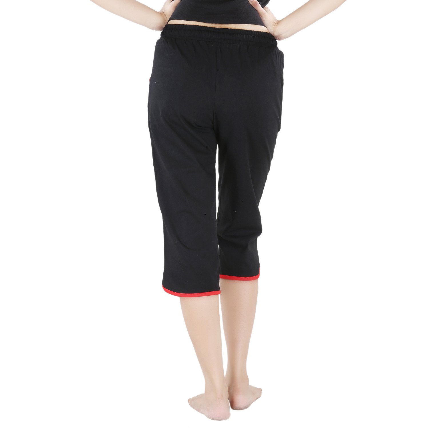 nite flite women's cotton capris - pack of 2