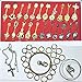 Oliadesign Rulercosplay Fairy Tail Lucy Set of 18 Golden Zodiac Keys Chain