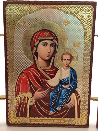 Holy Mother SMOLENSKAYA Saints Pavel Peter RUSSIAN ICON