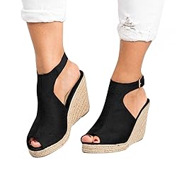 Gibobby Sandals for Women Wide Width,Open Toe Slip