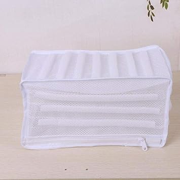 Weiss Mesh Wasche Waschbeutel Sneaker Schuhe Trockner Waschbeutel Home Organizer Mesh Wasche Waschesack Amazon De Kuche Haushalt