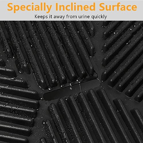 Gluckluz Dog Potty Tray Pee Grass Pad Indoor Washable Artificial Puppy Pee Training Toilet Restroom Odourless Urine Mat Potty Trainer with 3 Layer for Small Medium Large Dog