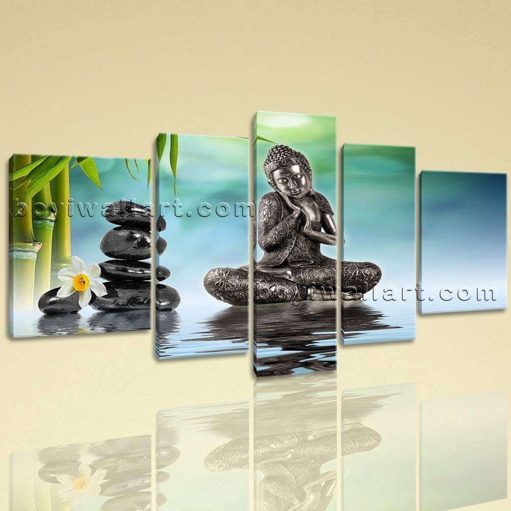 Extra Large Buddha Yin Yang Hd Print Art Painting Living