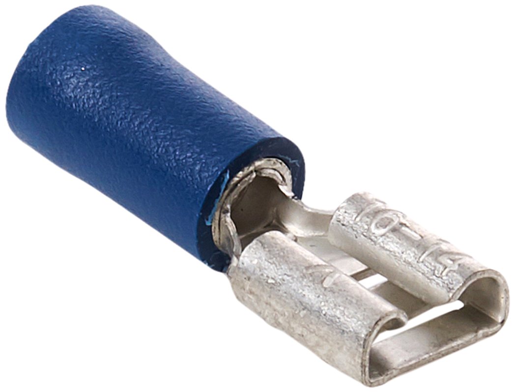 Nedelko 69231263 Fem Terminals PVC 1.5÷2.5 sq. mm/6.6 x 0.8 mm, Blue (Pack of 100)