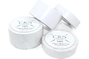 CRS Cross Figure Skate Tape. 3/4 Inch Wide White. Protection for Leather Figure Skates. White Shiny Skate Boots - No Need for