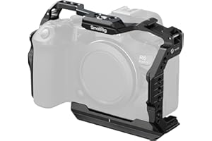 SmallRig R6 Mark III Camera Cage for Canon R6 Mark II, Formfitting Video Making Rig, HawkLock Dual NATO Rails, Quick Release 