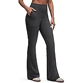 G4Free BareFeel Flare Yoga Pants Women High Waisted Bootcut Leggings with Pockets Dress Work Pant Petite/Regular/Tall