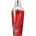 Godinger Dublin Cocktail Shaker, Martini Shaker, 17oz (Red)