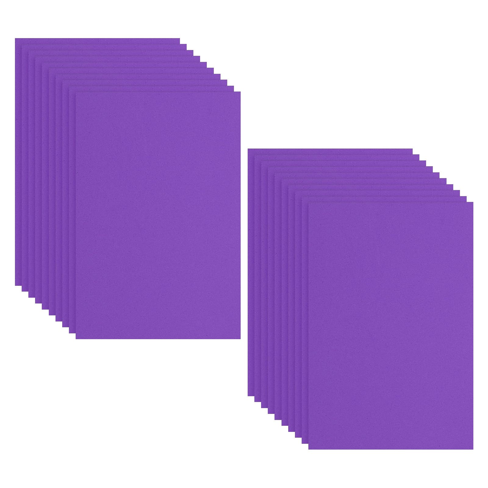 PATIKIL 20 Pack EVA Foam Sheets, 12" x 8" 2mm Thick Foam Sheets Crafts Foam Paper for Craft Classroom Bulletin Board Decor Scrapbooking DIY Cosplay Costume, Dark Purple