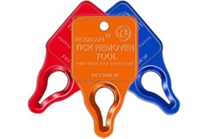 RENDASUN Remover Tool, and Reliable Suitable for Pets, Animals, and Humans, Remover Tool for Portable Outdoor Living (3 Pack Orange Red Blue)