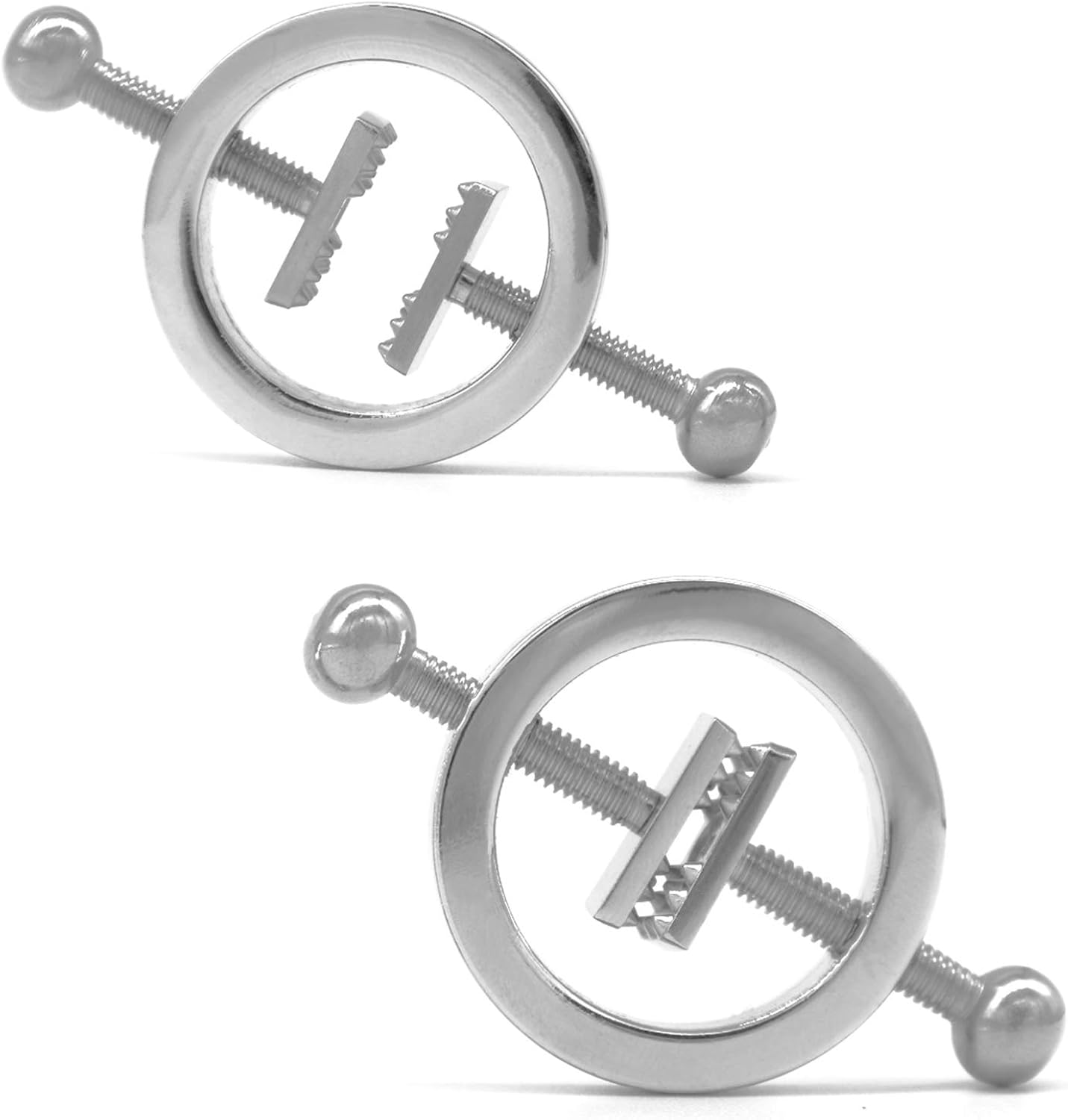 YUESUO Adjustable Stainless Steel Nipple Clamps with Screw Jewelry