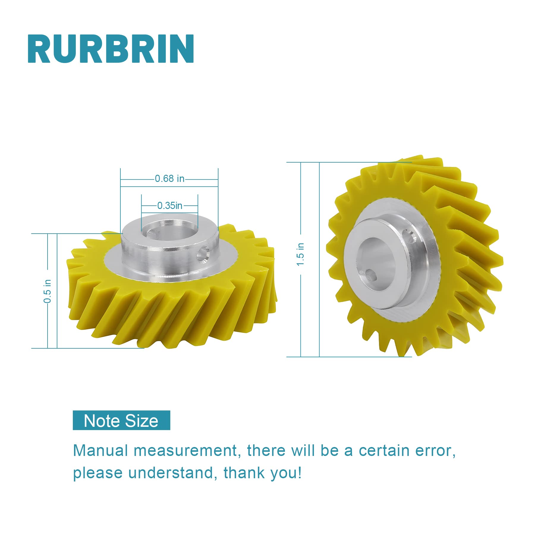 (1PC) Upgraded W10112253 Mixer Worm Gear Replacement for Whirlpool & KitchenAid Mixers Gear Replace Parts 4162897 4169830 AP4295669