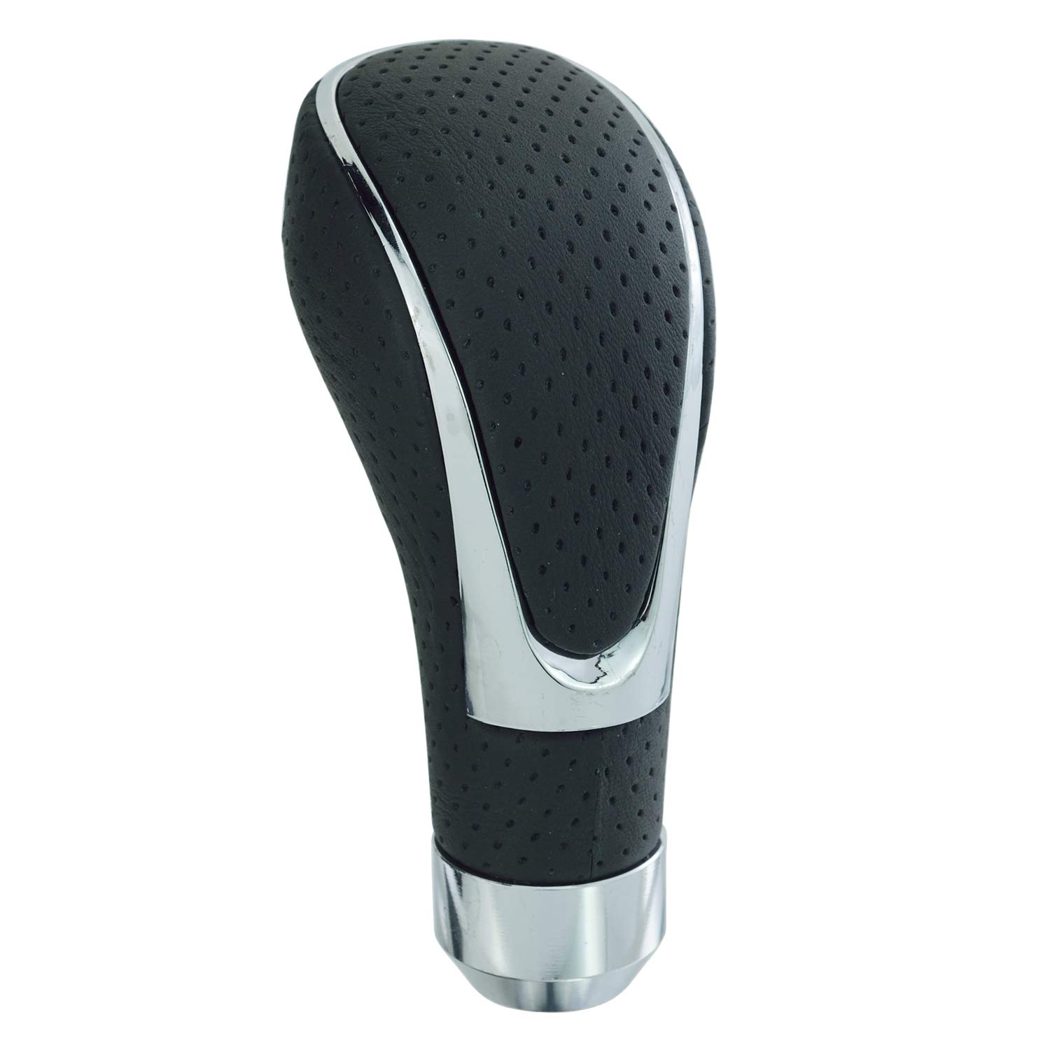 Photo 1 of Thruifo Leather Covered Stick Shift Knobs, MT Gear Car Shifter Handle with Honeycomb Holes Style Fit Most Manual Transmissions, Black