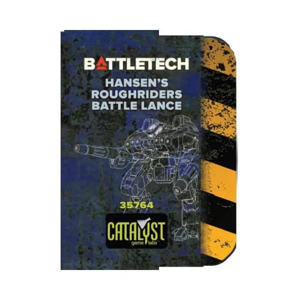 Catalyst Game Labs | BattleTech Hansens Roughriders Battle Lance | Miniatures Game | Ages 14+ | 2 Players | 30 Minutes Playing Time
