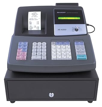 Sharp Xea203b Cash Register Euro Conversion 1200plu Codes Four Tax