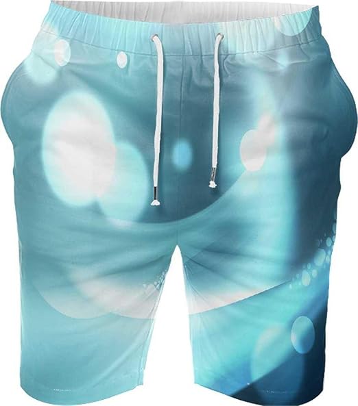 Amazon Light Bubbles Pattern Design 水着メンズサーフパンツソリッドウォーターシーウィードパンツシーパンハーフパンツ オリジナルプリント 通販