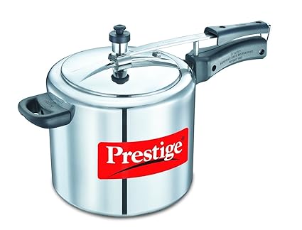 Prestige Nakshatra Plus Aluminium Pressure cooker - 5 Litres - Silver
