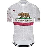 BJQ Texas Cycling Jersey Men's Texas State Cycling Shirt Flag Bike Short Sleeve Road Biking Wear Bicycle Shirt