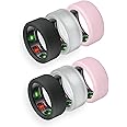 BandSmith Silicone Ring Cover Compatible with Oura Ring Protector, Elastic Case for Oura Ring Gen 4/3 Working Out - Patent Protected (2Black+2Clear+2Pink, M for 11/12/13)