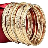 Stainless Steel High Polished Gold 13- Pieces Stackable Bangle Bracelet for Women