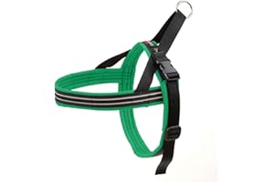 ComfortFlex Sport Dog Harness - Fully Padded, Reflective, Adjustable, Lightweight No-Choke, No-Pull, Non-Chafing Design for Active Dogs, Enhanced Control, Made in The USA, Large, Kelly Green