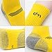 DEARMY Hiking Socks for Women/Men with Cushioned Moisture Wicking Sport Athletic Running Cotton Crew Socks-(5Pairs)(Medium (Shoe Size: 8-10), Orange/Yellow/Purple/Sky Blue/Pink)