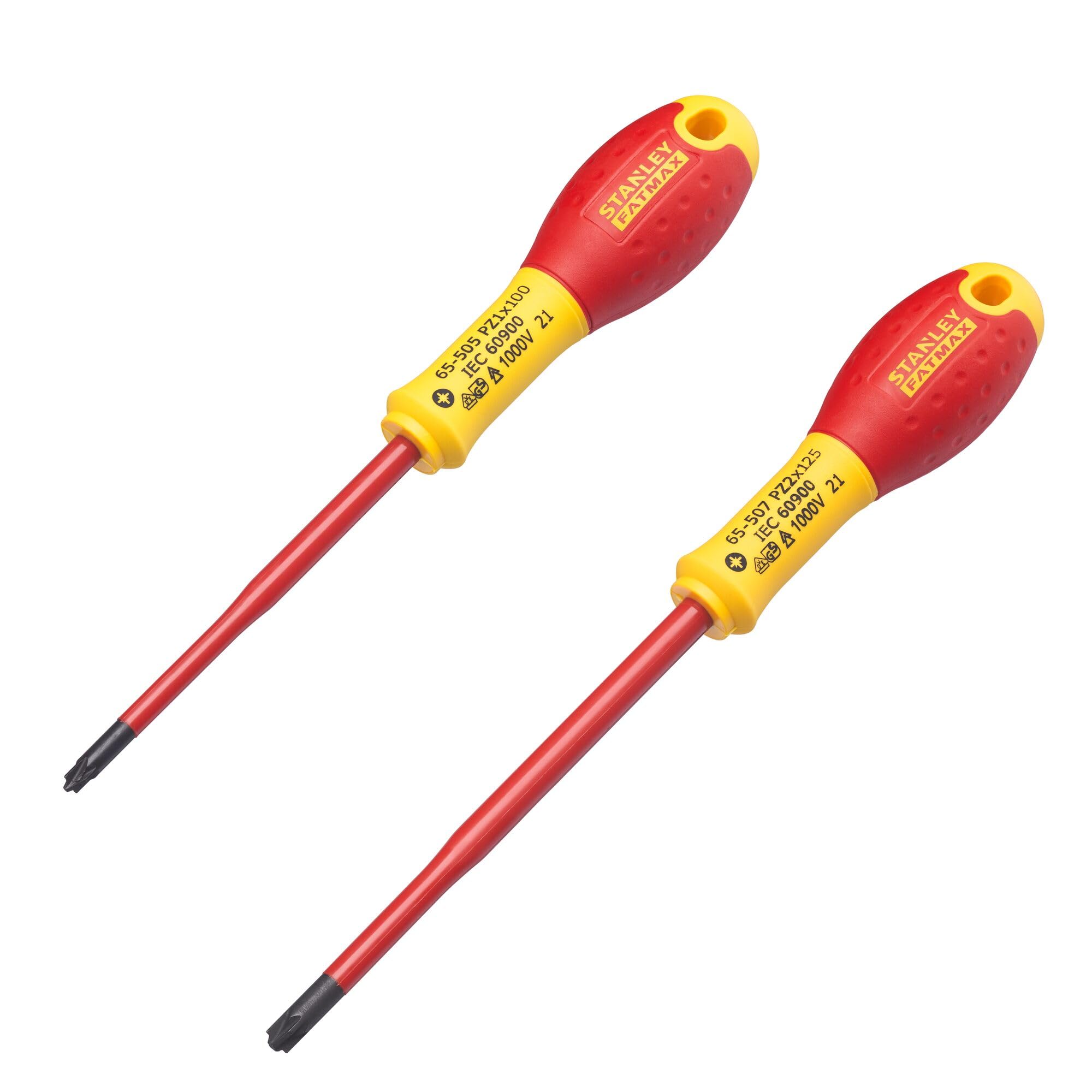 Stanley FMHT0-62649 PZ/VDE Borneo Screwdriver Set, Red/Yellow