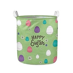 JOAIFO Happy Easter Print Clothes Hamper for Laudry