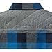 Legendary Whitetails Men's Standard Woodsman Heavyweight Quilted Shirt Jacket, Blue Graphite Plaid, XX-Large