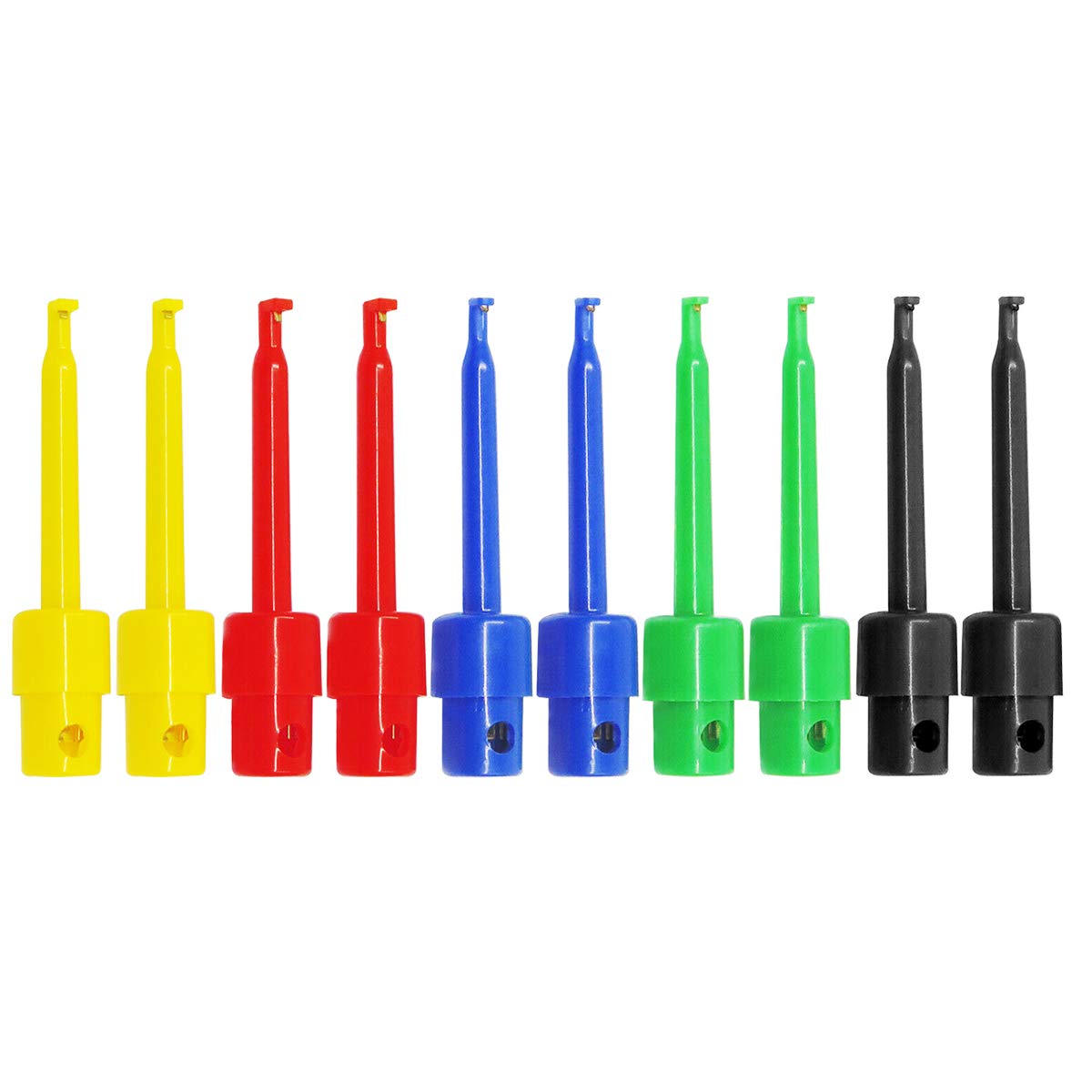 PAGOW 10pcs Multimeter Test Hook Clip, Electrical