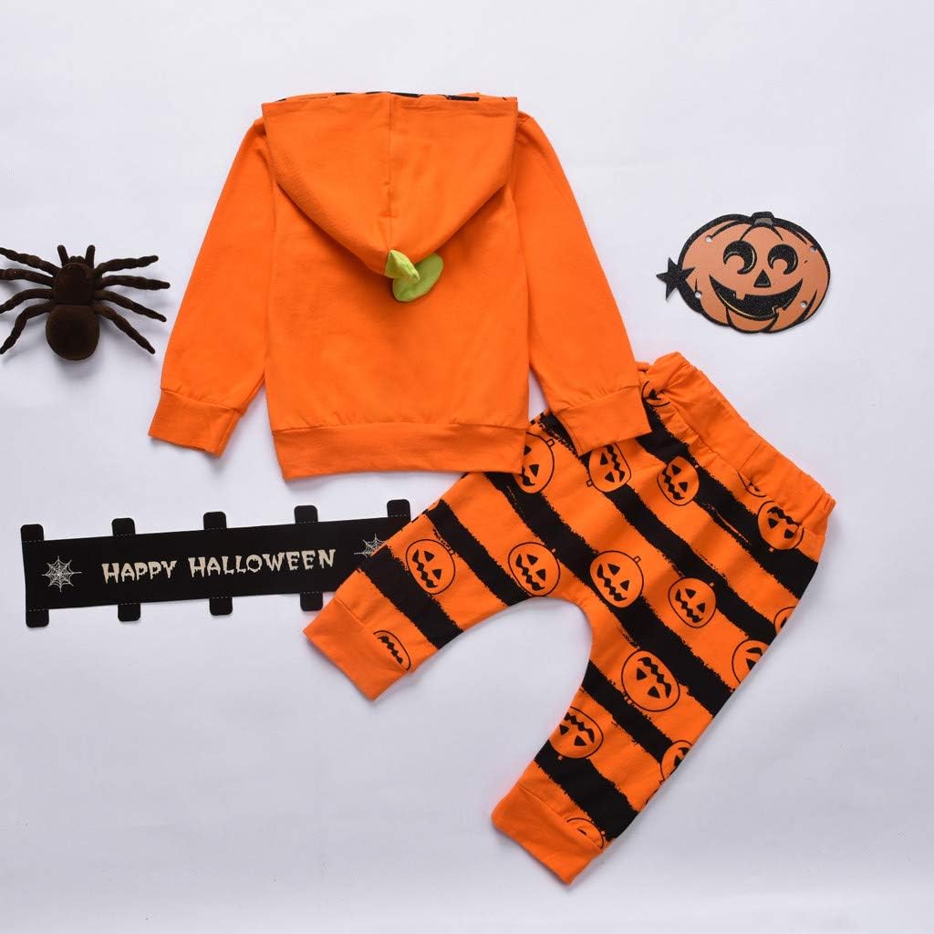 Ansenesna Halloween Kostum Kinder Baby Junge Kurbis Langarm Hoodie Und Hose Kleidung Set Kostume Fur Baby