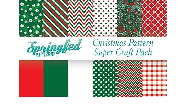 Download Christmas Pattern Super Craft Pack 12 Pieces 12x12 Pattern Craft Vinyl Oracal 651 Vinyl Kits Arts Crafts Sewing Yellowimages Mockups