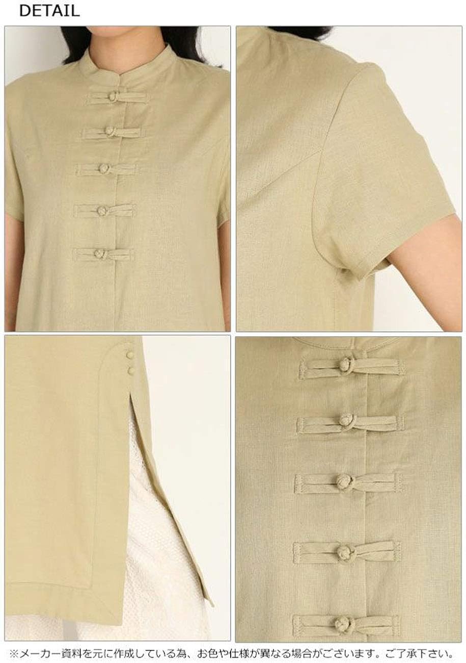 Amazon リリーブラウン チャイナシャツワンピース Lwfo41 レディース Owht 日本 F Free サイズ ワンピース チュニック 通販