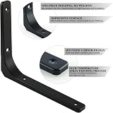 Sayayo Black Shelf Bracket Heavy Duty L Bracket 200x150mm 4Pcs EJR200B-4P view 4