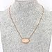 YUJIAXU Rose Gold Framed Oval Champagne Faux Druzy Statement Choker Necklace for Women's Gift (Rose Gold)