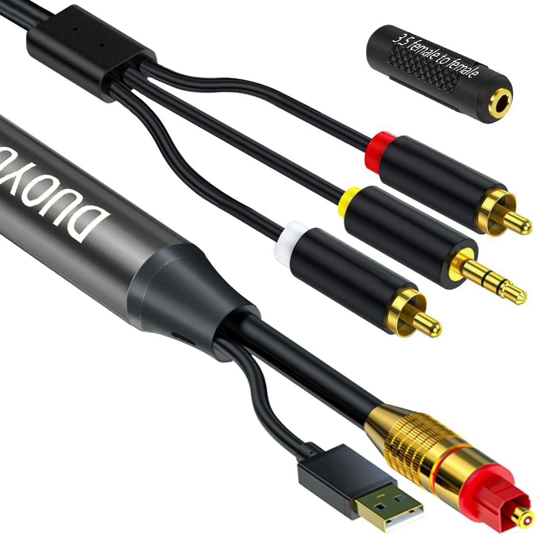 Digital Optical to Analog 3.5mm AUX Audio