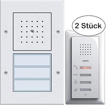 Gira 2 Draht Bus Sprechanlage 2we Flache 19mm Aufputz Turstation Weiss Telefone Reinweiss Amazon De Baumarkt