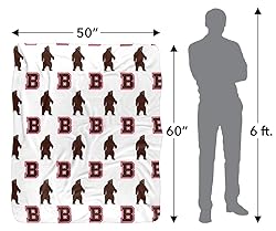 Brown University Blanket, 50"x60" Logo Pattern
