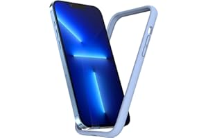 K TOMOTO iPhone 13 Pro Max Bumper Case (6.7 Inch), Fog Blue Silicone, Shock-Absorb, Raised Edge Protection, Lightweight, Slim Fit, Compatible with Wireless Charging